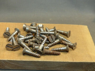 Lot de vis à bois tete fraisée ancien stock quincaillerie 8x35  50 pièces - Photo 1/3