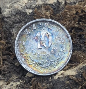 MEXICO Federal Republic Beautiful 1892 Zs Z 10 CENTAVOS, 0.903 SILVER km# 403 - Picture 1 of 2