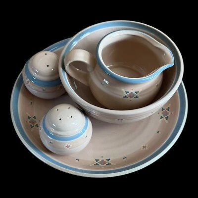 Juego Noritake Arizona 8677 - Plato para picar, tazón para verduras, salsa y sal pimienta Foto 1 de 4