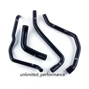 For Triumph Speed Triple 955i Daytona 2002-2006 Black Radiator Silicone Hose - Picture 1 of 12