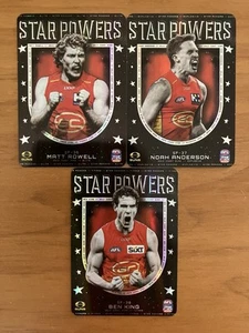 2025 AFL Teamcoach- Star Powers- Gold Coast Suns (3 Cards)- Unused Codes - Picture 1 of 1