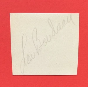 Lou Boudreau Autograph Cut  Indians HOF Signed Rookie - Picture 1 of 1