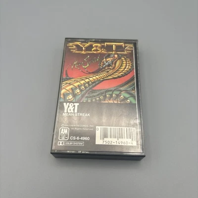 Y&T Mean Streak NM 1st Ed 1983 A&M CS-6-4960 Heavy Metal Cassette Tape - Image 1 of 4
