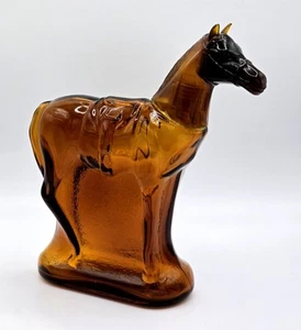 Vintage Avon Glass Tai Winds After Shave Lotion Perfume Bottle Amber Horse i - Picture 1 of 5
