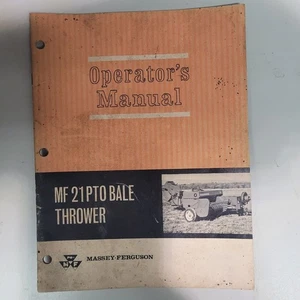 Massey Ferguson MF 21 PTO Bale Thrower Operators Manual Form # 690707M1 - Picture 1 of 11