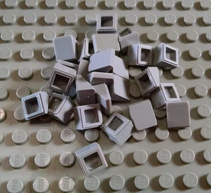 LEGO Lot of 25 Light Bluish Gray 1x1x2/3 Mini Slope Pieces - Picture 1 of 1