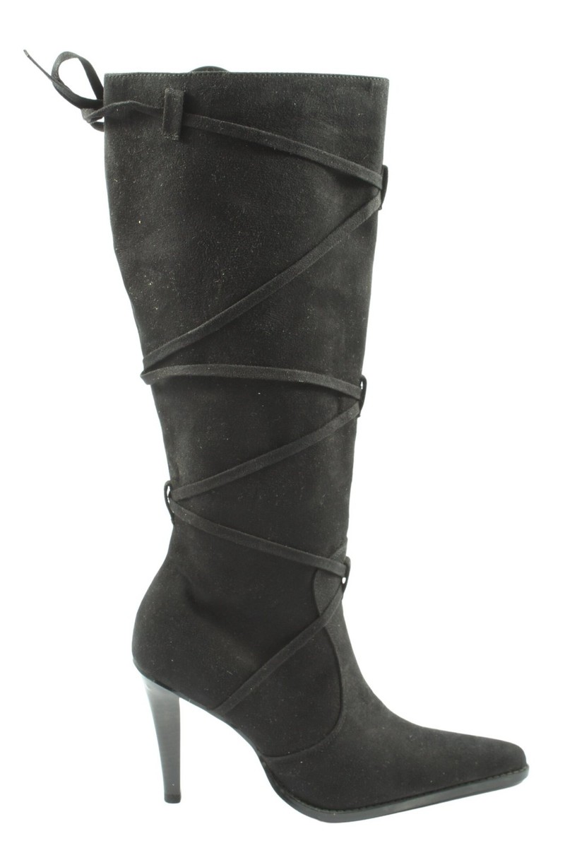 Tacco Grosso Stivali Donna Con E Plateau Pelle Sintetica E