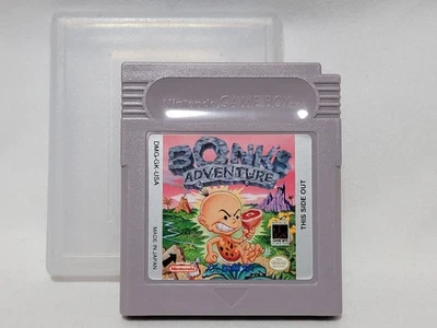 Bonk's Adventure Nintendo GameBoy Game w/ Case AUTHENTIC bonk US - Works Great - Image 1 of 4
