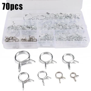 New Practical Spring clamps Tube Motorcycles Stainless steel Automobiles - Picture 1 of 12