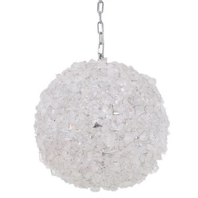 Colgante de cristal hecho a mano 48493 Roxx 4 luces 22" W - cromo Foto 1 de 4