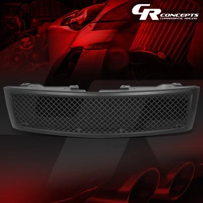 MATTE MESH STYLE FRONT UPPER BUMPER GRILLE GRILL 适用于 2007 - 2013 SILVERADO 1500 — 第 1/4 张图片