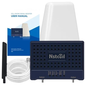 Booster de téléphone portable pour la maison jusqu'à 2500 pieds carrés bande 66/25/2/4/5/12/13/17 ph... - Photo 1 sur 6