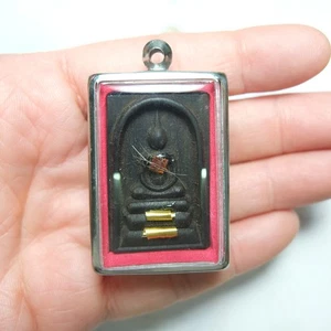 Phra Somdej Ngiw-Dam Amuleto Sagrado Tailandés con Takrut Potente Protección Suerte Biena - Imagen 1 de 10