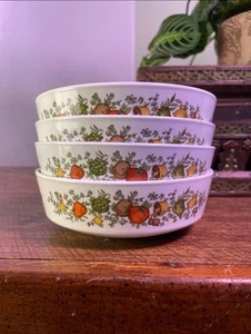 Corelle Spice of Life Cereal Bowls - Set Of 4 Vintage Centura ~ Pyrex Corning - Picture 1 of 7
