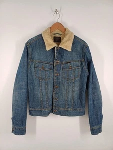 G-Star Jeansjacke Damen Gr. L blau Schneiderjacke Sherpa gefüttert 100% Baumwolle - Bild 1 von 24