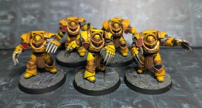 Games Workshop Warhammer Cataphractii Terminator Squad Painted Grimdark Horus - Image 1 of 2