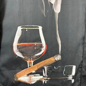 Robert Graham Man Cave Shirt 2XL Long Sleeve Flip Cuff Whiskey Cigar NWT $278 - Bild 1 von 11