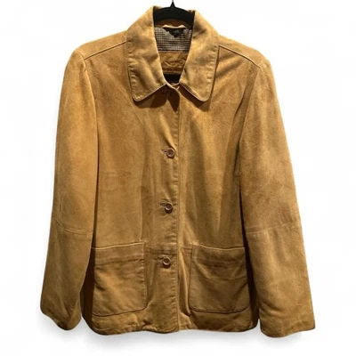 TWEED PEACOCK by PETER MILLAR Tan Suede Jacket Size S - Image 1 of 4