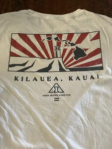 CAMISETA BILLABONG ANDY IRONS FOREVER RISE SUN KILAUEA KAUAI EXCLUSIVA XL BLANCA - Imagen 1 de 4