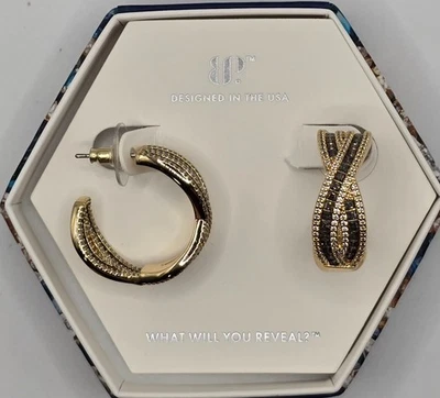 Pendientes Bomb Party 25' de junio ER36302 con cordones para siempre - chapado en oro Foto 1 de 3