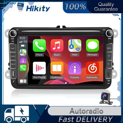Carplay 4+64GB Android 15 Autoradio GPS Navi BT Für VW GOLF 5 6 Polo Passat +KAM - Bild 1 von 4