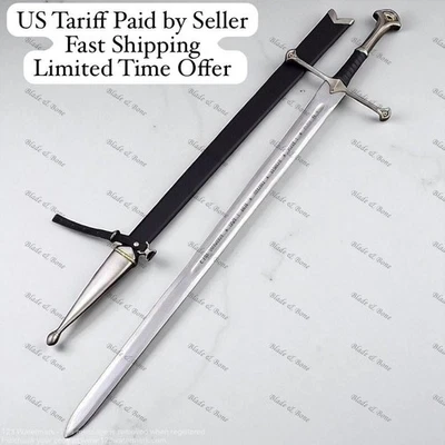 Espada Anduril Narsil Senhor dos Anéis com Bainha e Suporte de Parede PRESENTE DE NATAL - Imagem 1 de 4