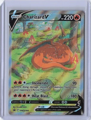 Pokemon Promo Charizard / Glurak V SWSH260 Charizard UPC - Bild 1 von 2