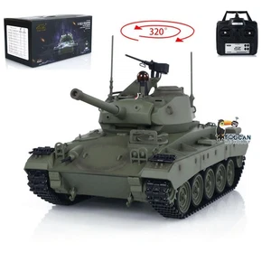 Tongde 1/16 M24 Chaffee RC Tank Electric Military Model Infrared Barrel Recoil - Picture 1 of 12