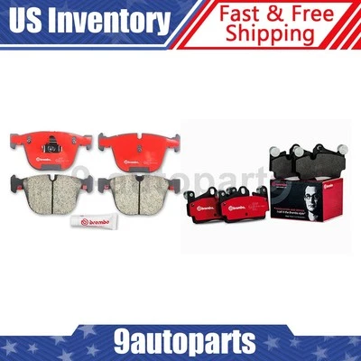 Kit de pastillas de freno delanteras traseras Brembo pastillas de cerámica para BMW 535i GT 2010-2017 Foto 1 de 3