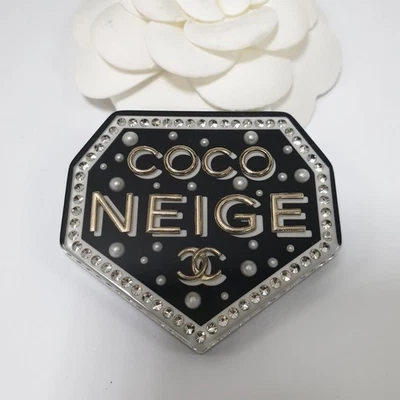 Broche Chanel Coco Neige perlas y cristales  Foto 1 de 4