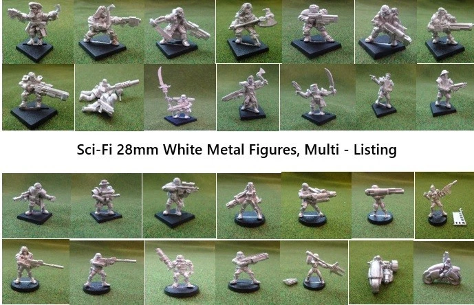 Figuras de metal blanco Sci-Fi 28 mm - Elige tu artículo - Anuncio múltiple Foto 1 de 1