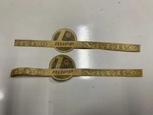 RUPP SNOWMOBILE VINTAGE NITRO 440 SET OF 2 RUPP 440 DECALS-AS IS - Picture 1 of 3