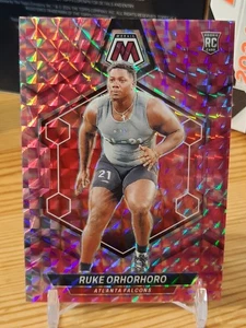 Ruke Orhorhoro 2024 Panini Mosaic Football Pink Prizm RC #335 Atlanta Falcons - Bild 1 von 2