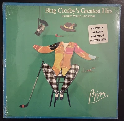 Bing Crosby Greatest Hits White Christmas LP MCA Records Sealed Old Stock - Image 1 of 2