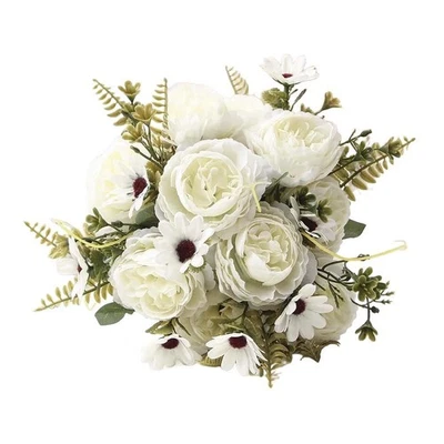 Atractiva decoración floral de rosas de peonía sintética para eventos de interior y exterior Foto 1 de 4