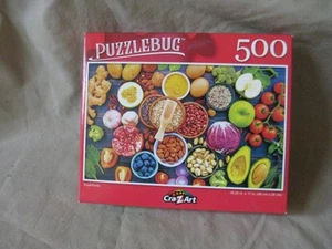 Puzzlebug 500 pieces food puzzle sealed, new - Picture 1 of 3
