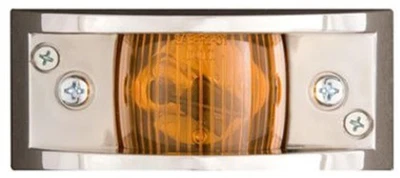 Optronics Inc Chrome Plated Marker/Clearance Lights - Amber Motorcycle MC81-AS - Image 1 of 3