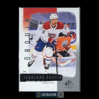 2020-21 UD SP Authentic JONATHAN DROUIN #R44 2000-01 Retro - Montreal Canadiens - Image 1 of 2