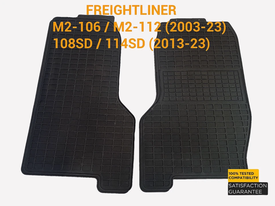 Alfombrilla de goma para camión de alta resistencia Freightliner M2-106/M2-112/108SD/114SD 2 un. Foto 1 de 3