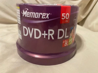 MEMOREX DVD+R DL Double Layer 8.5GB 2.4 to 8x  240 Min 50 pack Dual Layer Blank - Image 1 of 4