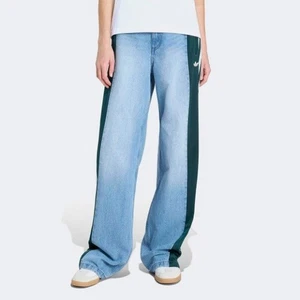Adidas Denim Firebird Pants Womens - Light Blue / KF2318 / Expedited Shipping - Picture 1 of 4