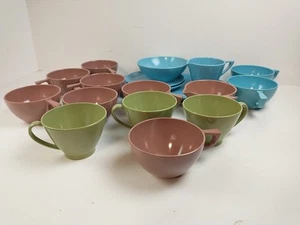 Mixed Vtg Colorful Melamine Melmac & *Generic* Plate Bowl Dish Coffee Cup - Picture 1 of 12