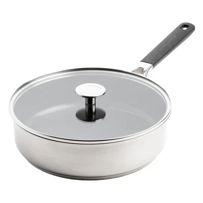 KitchenAid Classic Stainless Steel Pfanne 26cm silber - Antihaftbeschichtung - Bild 1 von 4