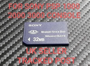 32MB PSP Memory Card Stick Pro Duo - For SONY PSP + CyberShot Camera - Picture 1 of 2