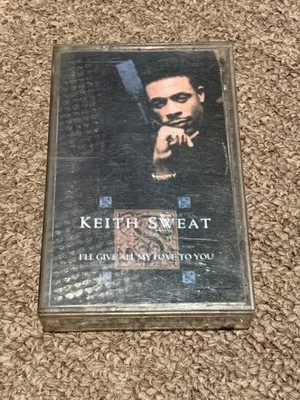 KEITH SWEAT I'LL GIVE ALL MY LOVE TO YOU Cassette Tape 1990 RnB Rare Classic - Image 1 of 2