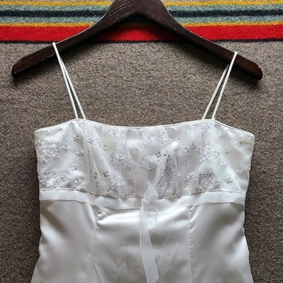 Vestido sin mangas de colección años 90 Zum Zum Niki Livas Fairycore Babydoll Coqueta Lencería Y2k Foto 1 de 4