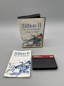 ZILLION II The Tri Formation Sega Master System Complete With Manual CIB - Picture 1 of 4