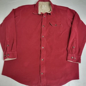 Duluth Trading Waffle Knit camicia termica con bottoni rossa manica lunga XL outdoor - Foto 1 di 7