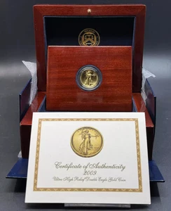 2009 Ultra High Relief Double Eagle MMIX $20 Gold W/Box, COA and Booklet - Picture 1 of 5