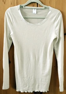 Damen-Bekleidung Shirt Langarm Wolle-Seide Calida Größe S light ivory - Bild 1 von 2